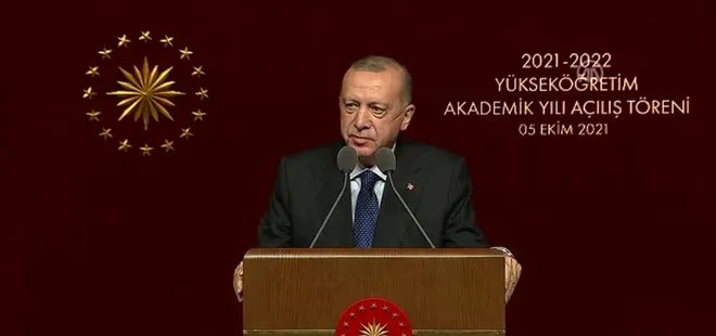Son dakika: Başkan Recep Tayyip Erdoğan’dan Yükseköğretim Akademik Yıl Açılış töreninde önemli açıklamalar