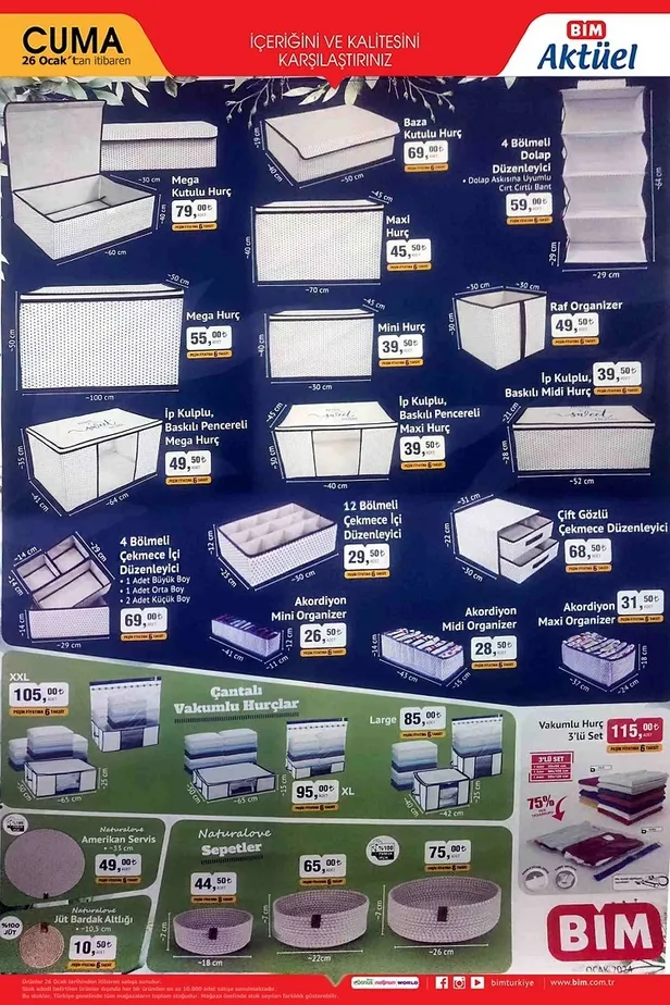 BİM 26 Ocak aktüel ürünler kataloğu yayınlandı! BİM’in kataloğunda hangi ürünler indirime girdi? İşte yeni afiş…