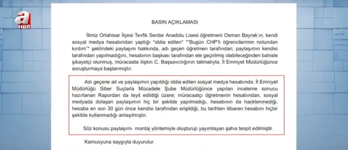 Montaj tweet üzerinden yalan haber yaptılar! Millet İttifakı çanak tuttu | Osman Bayrak dava açmaya hazırlanıyor