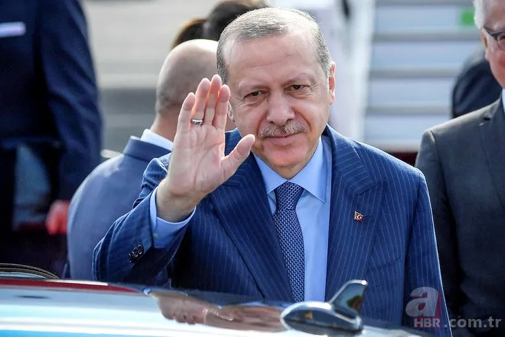 Başkan Recep Tayyip Erdoğan Almanya’da böyle karşılandı