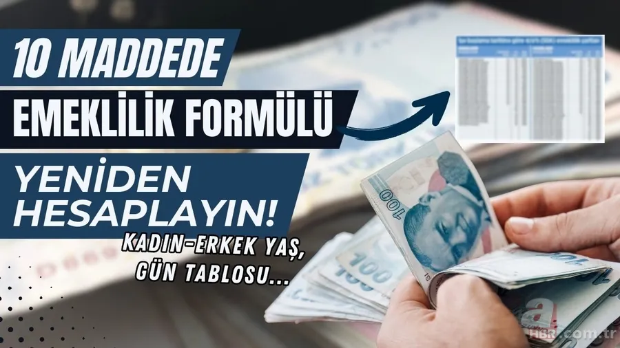 1998-2008 arasına erken emeklilik formülü! 10 maddelik gümüş detay çıktı: Kadın-erkek yaş, gün tablosu... 1