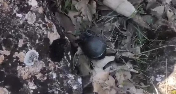 Mardin'de PKK'lı teröristlere ait el bombası ele geçirildi - 1