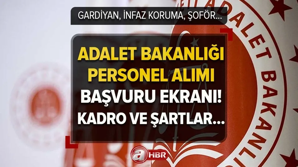 Başvurular için SON TARİH! ADALET BAKANLIĞI PERSONEL ALIMI E-DEVLET 2023! Kadro ve şartlar açıklandı! Gardiyan, infaz koruma memuru, güvenlik...