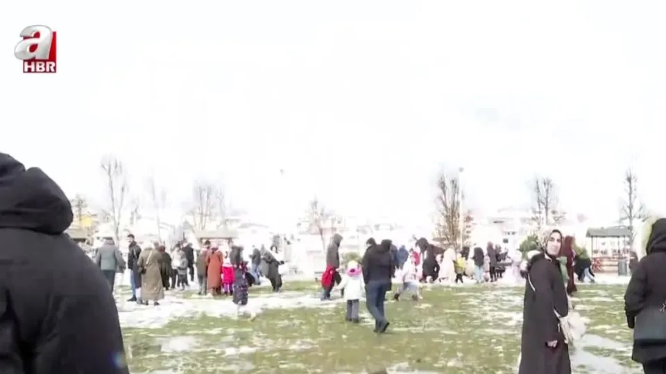 Arnavutköy’de kar festivali