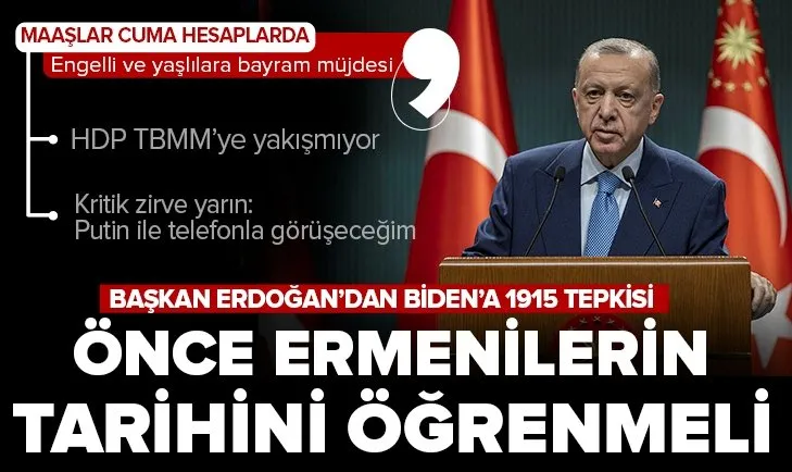 Başkan Erdoğan’dan Kabine Toplantısı sonrası son dakika açıklamaları