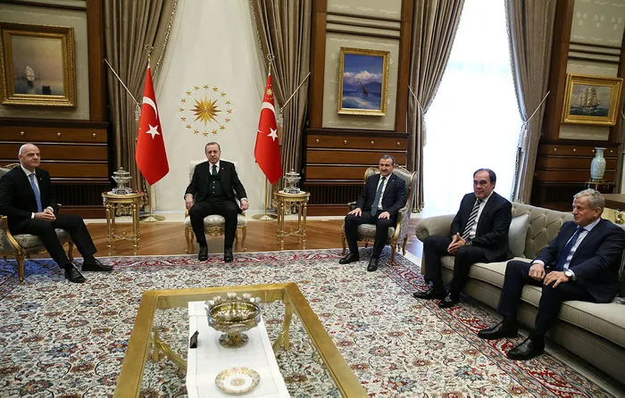 Cumhurbaşkanı Erdoğan, FIFA Başkanı Infantino'yu kabul etti - 2