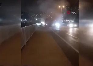 Zonguldak’ta halk otobüsünde yangın paniği