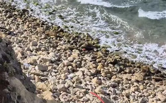 Şile sahilinde roket başlığı paniği