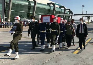 Şehit Piyade Sözleşmeli Er Ömer Faruk Erdem'in naaşı memleketi Konya'ya getirildi