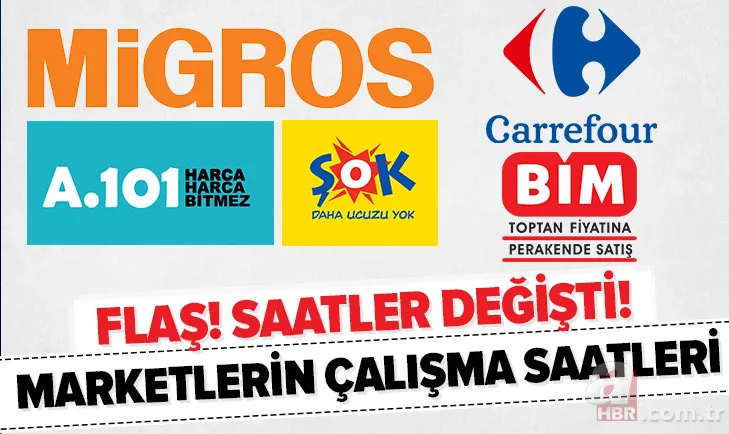 Marketler saat kaçta açılıyor, kaçta kapanıyor? 2020 A101, BİM, ŞOK, Migros, Carrefour açılış kapanış saati 1