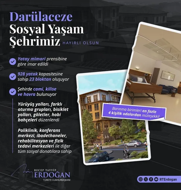 Darülaceze Sosyal Hizmet Şehri Açılış Töreni! Başkan Erdoğan: Netanyahu şunu bil gidicisin gidici!