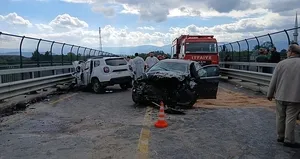 Köprüde korkunç kaza! 2 jandarma şehit