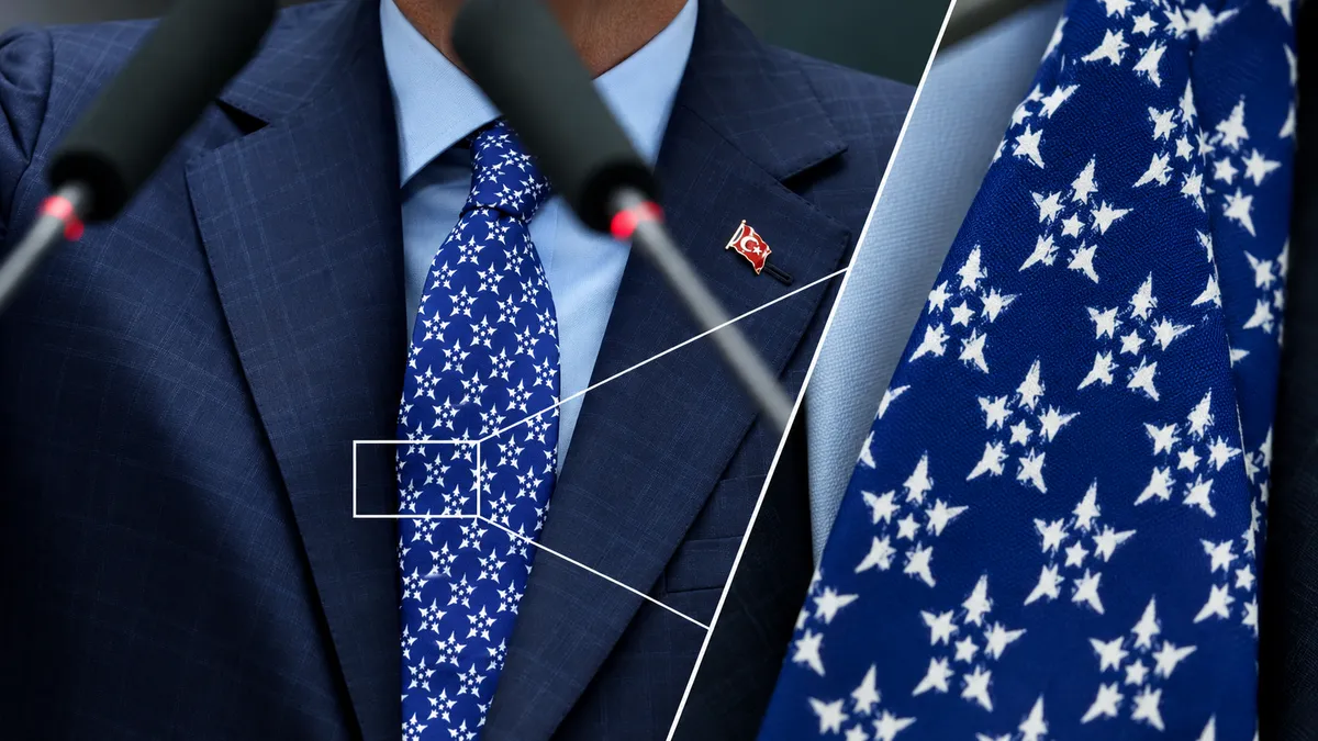 1792686645853.png Başkan Erdoğan'ın kravatındaki ayrıntı dikkat çekti! Çiçek deseni değil KAAN çıktı - 2