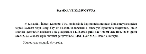 Erzincan’da maden faciasında heyelan | Bakan Yerlikaya son durumu açıkladı