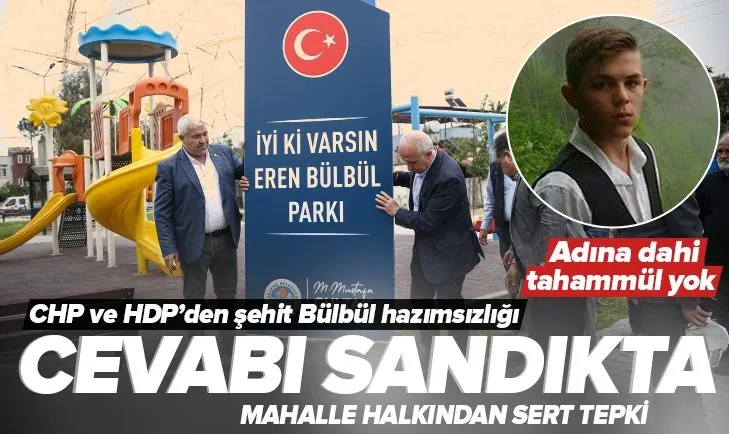 Mersin’de CHP ve HDP’ye şehit Eren Bülbül tepkisi: Cevabı sandıkta