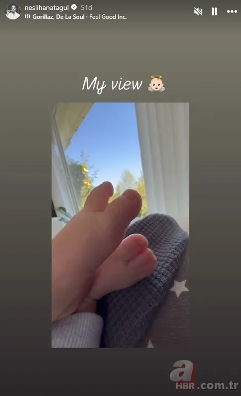 İlk kez anne olan Neslihan Atagül oğlu Aziz'i bakın nasıl paylaştı! "Benim manzaram" 6