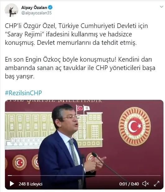 CHP’li Özgür Özel darbe imasıyla tehdit etti AK Parti ve İletişim Başkanı Fahrettin Altun’dan tepki geldi