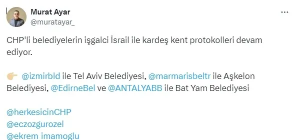 1709394484947.jpg CHP'li belediyeler işgalci İsrail'den vazgeçemedi! Katiller ile 'kardeşlik' protokolleri sürdürülüyor - 5