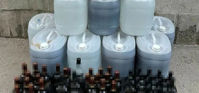 Gaziantep’te 400 litre sahte alkol ele geçirildi! 1 kişi gözaltında