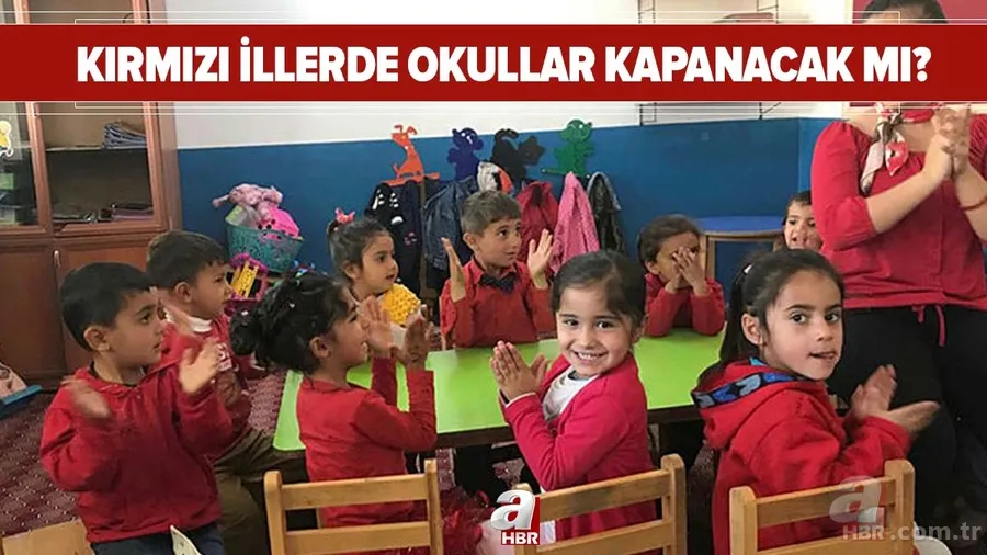 Kırmızı illerde okullar açılacak mı? İstanbul, Ankara, İzmir'de okullar kapanacak mı? İşte kırmızı illerde okulların durumu... 1