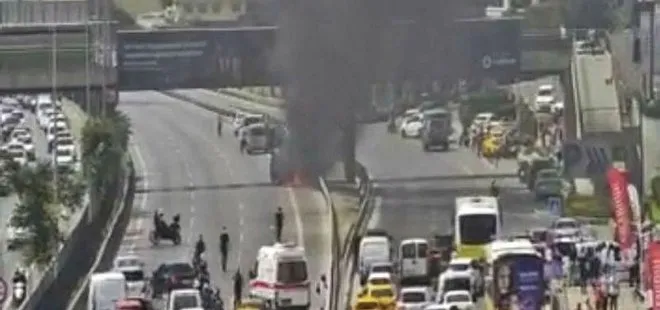 Son dakika: İstanbul’da korku dolu anlar! Birden alev aldı