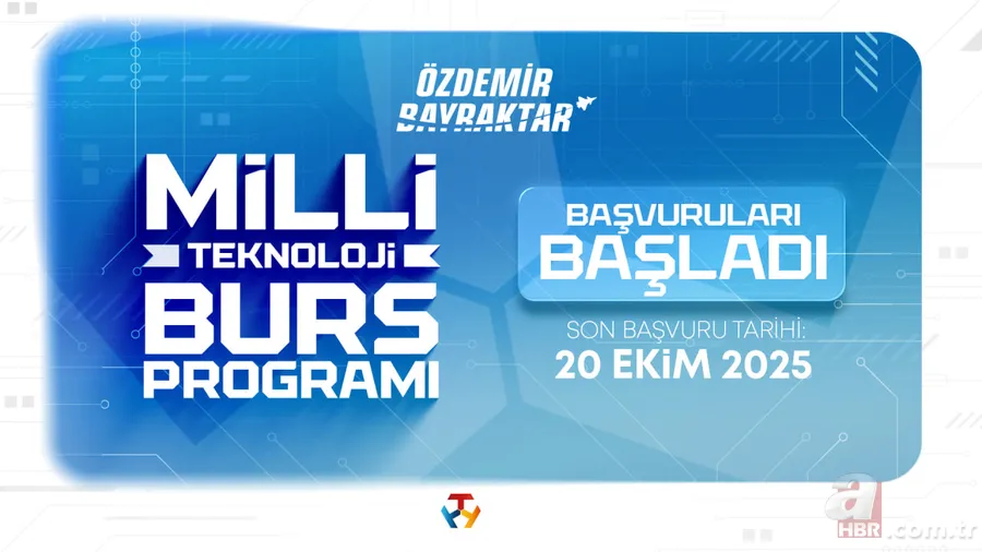 Milli Teknoloji Burs Programı başvuru ekranı | 2026 Özdemir Bayraktar bursu nereden, nasıl alınır? Şartları neler? 6