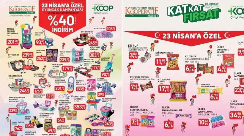 Tarım Kredi'de 23 Nisan'da çocuklara özel katalog müjdesi! Oyuncaklar %40 daha ucuz