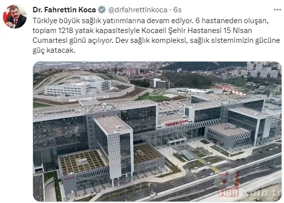 Başkan Erdoğan vatandaşı için hayal etti! Kocaeli Şehir Hastanesi açılıyor! İşte özellikleri… 3