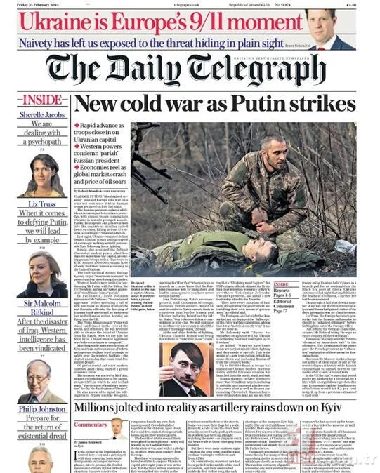 Rusya'nın Ukrayna'yı işgali dünya basınında: 'Putin'in kanı' 8