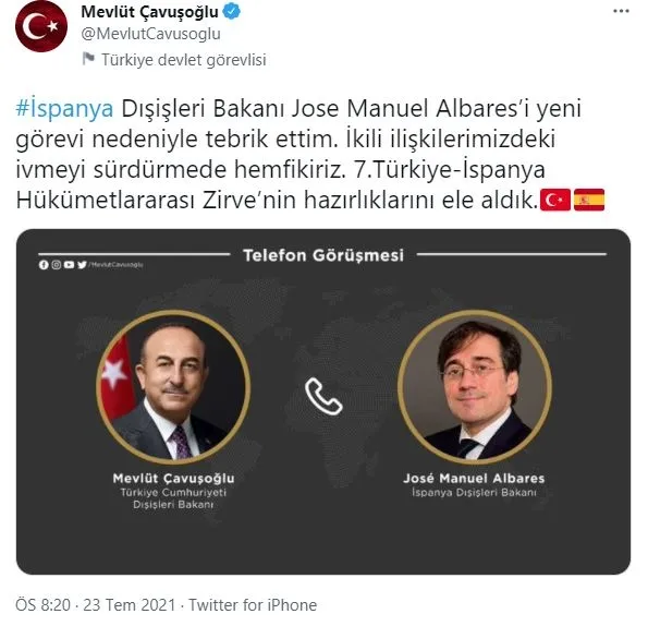 son-dakika-disisleri-bakani-mevlut-cavusoglu-ispanyol-mevkidasi-albares-ile-telefonda-gorustu-1627063280844.jpg Son dakika: Dışişleri Bakanı Mevlüt Çavuşoğlu, İspanyol mevkidaşı Albares ile telefonda görüştü - 1