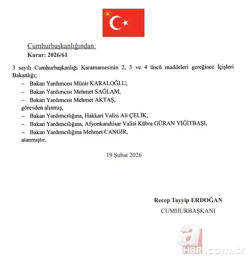 Atama kararları Resmi Gazete'de! Adalet ve İçişleri Bakanlığı'nda Bakan Yardımcıları değişti 3