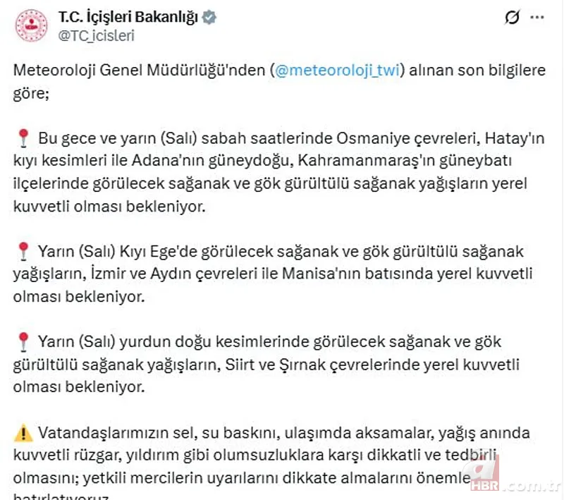 Yağmur, sis, kar hepsi geliyor! Meteoroloji’den kuvvetli sağanak uyarısı: 9 il için sarı kod, sıcaklıklar düşüşte! 5