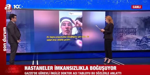 İngiliz doktor Tom Potokar Gazze’deki İsrail vahşetini anlattı! Korkunç! Yüzde 40’ı yanmış…