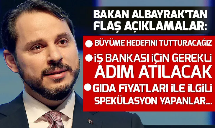 Son dakika: Bakan Berat Albayraktan İş Bankası açıklaması