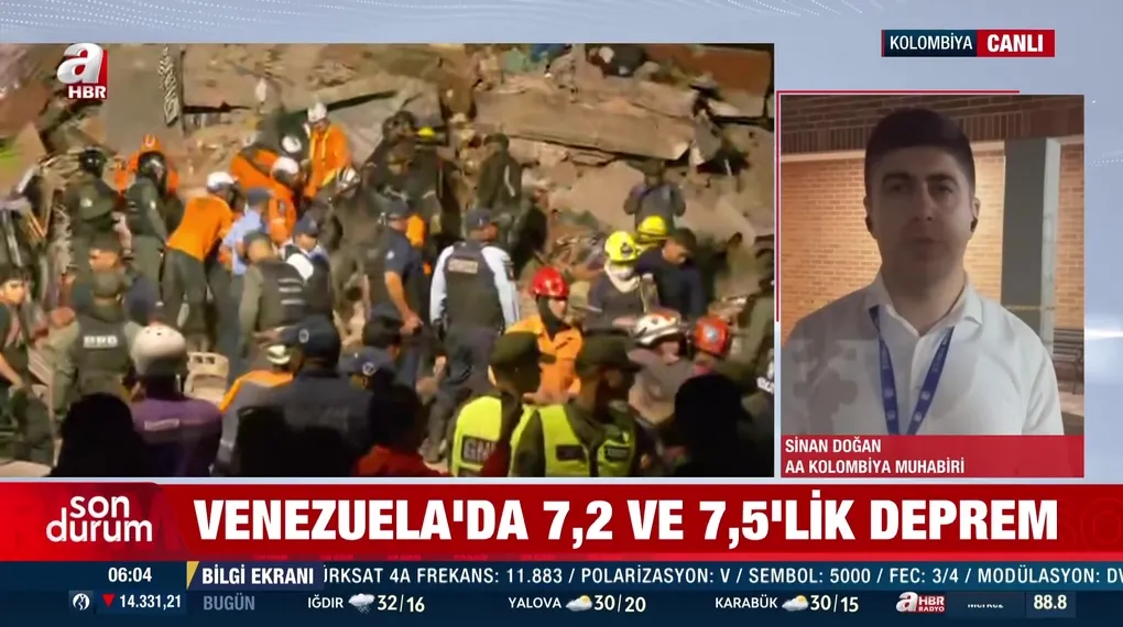 Venezuela'dan canlı yayın A Haber'de