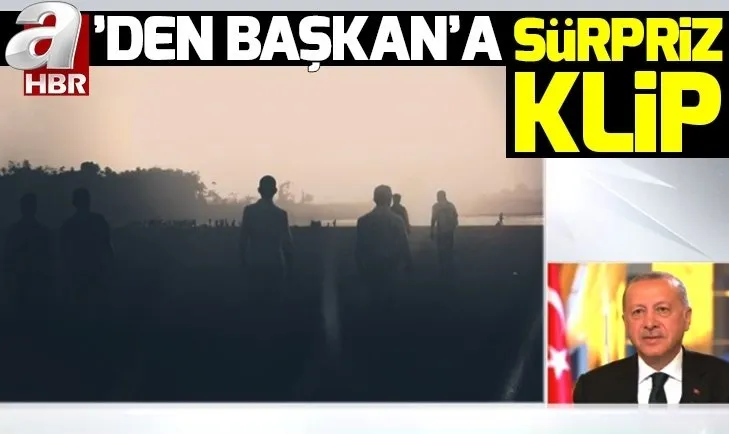 Başkan Erdoğan’a A Haber’den sürpriz