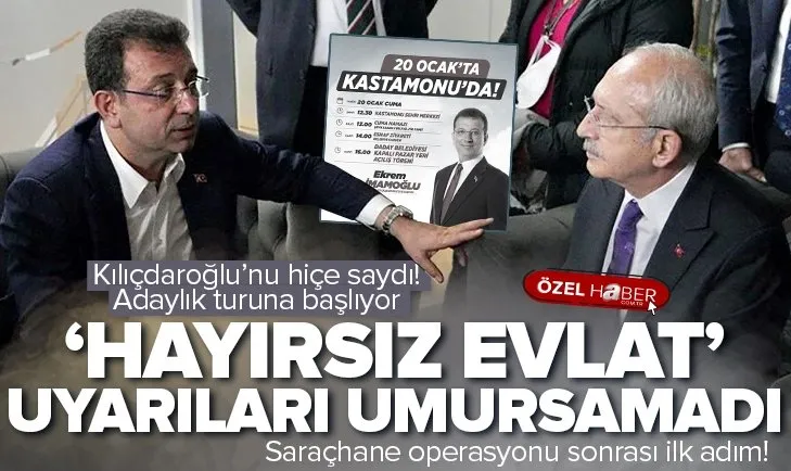 İmamoğlu Kılıçdaroğlu’nu hiçe saydı! Tura başlıyor