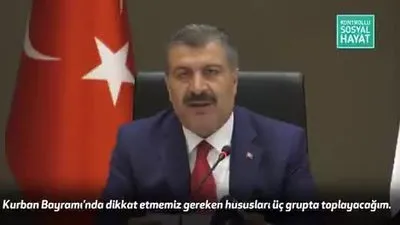 Bakan Koca bayramda dikkat edilmesi gereken hususları açıkladı
