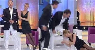 Canlı yayında bayıldı