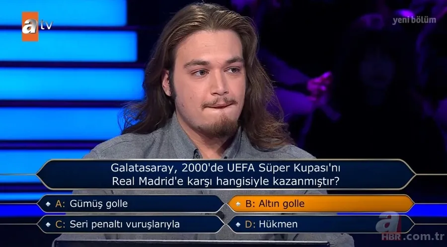 Galatasaray taraftarlarını ekrana kilitleyen anlar! Milyoner'e UEFA Süper Kupası sorusu damga vurdu | Joker kullandı 5