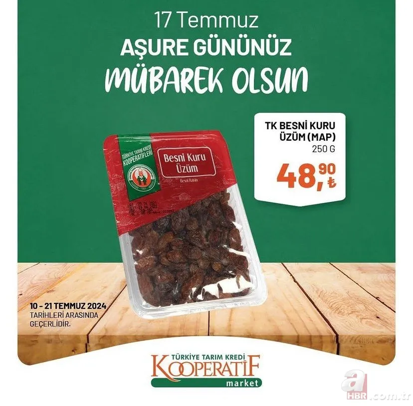 Tarım Kredi Market'te fırsat kataloğu geldi! 70 üründe indirim var: Gül suyu 47.90, buğday 18.50 TL, TK antep fıstığı 187,90 TL 4
