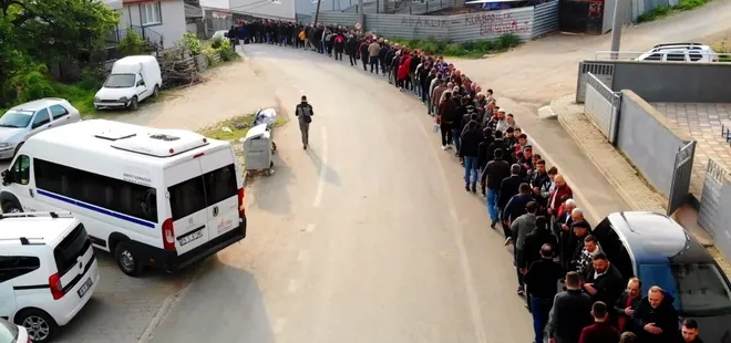 Bursa İnegöl'de 1 kilometrelik bayramlaşma