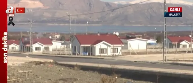 Malatya’da deprem konutları olarak yapılan çelik konstrüksiyonlu evler sapasağlam kaldı