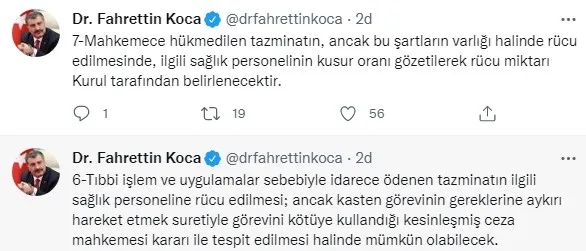 Son dakika: Sağlık Bakanı Koca, "MALPRAKTİS" davası açıklaması! "Resmi Gazete’de yayımlandı..." - 6