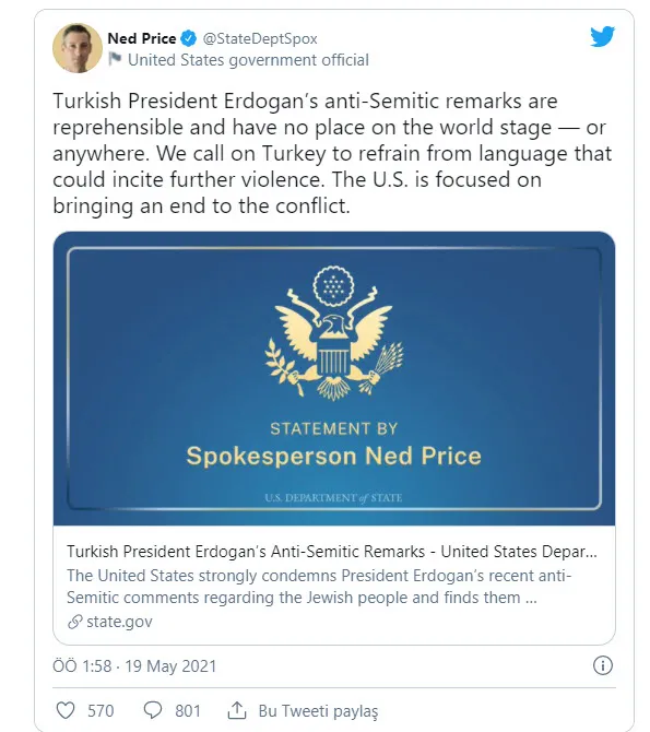 Son dakika: AK Parti’den Başkan Erdoğan’ı hedef alan ABD’ye sert tepki