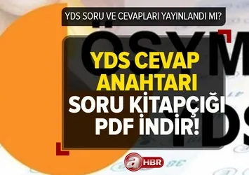 YDS soruları ne zaman yayınlanır 2023? ÖSYM AİS YDS/1 soru kitapçığı ve cevap anahtarı PDF!