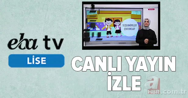 EBA TV canlı izle: İlkokul, Ortaokul, Lise TRT EBA TV canlı yayın ders programı ve frekans bilgileri 6