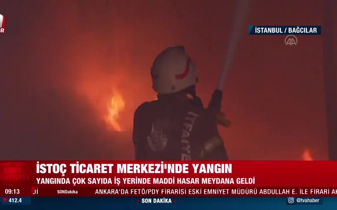 son dakika istoc ta korkutan yangin