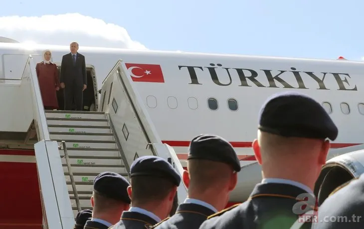Başkan Recep Tayyip Erdoğan Almanya’da böyle karşılandı