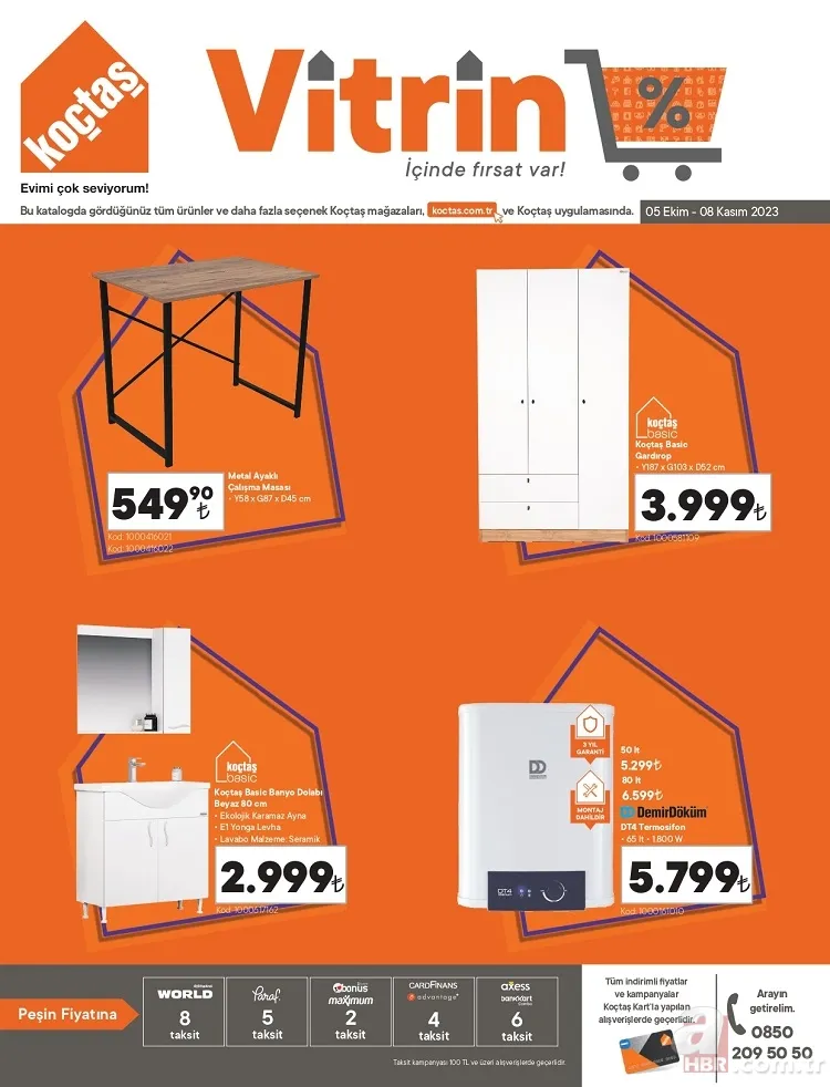 Koçtaş ekim ayı indirim kataloğu yayınlandı! Evinizi baştan aşağı tamamen değiştirebileceğiniz ürünlerin indirimli fiyatı 2